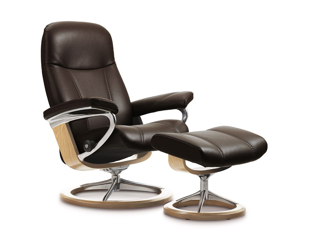 Stressless® Consul Relaxsessel: ergonomischer Allrounder mit Komfort & Stil. Wähle Bezug, Fuß- und Basisvariante. Jetzt im Einrichtungszentrum Konken testen!